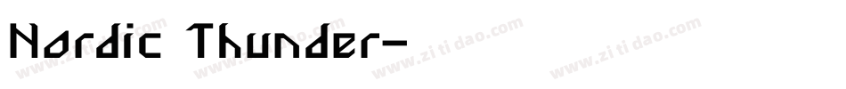 Nordic Thunder字体转换
